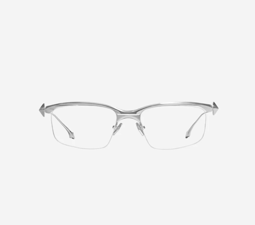 Pre-owned Gentle Monster Kro 02 Silver Glasses / Express / Genuine