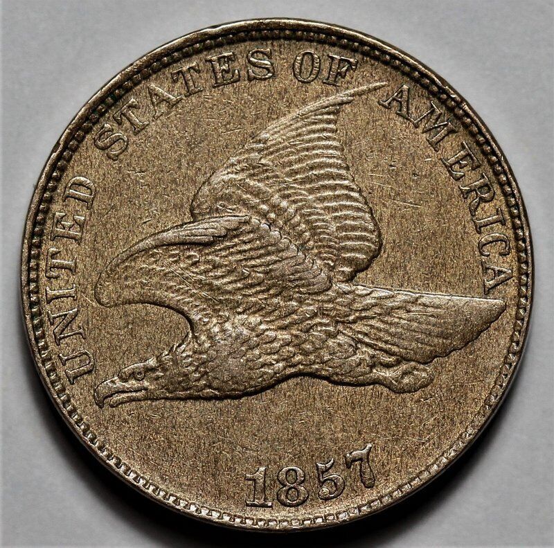 1857 Flying Eagle Cent - Nice Detail - US 1c Penny Coin - L225
