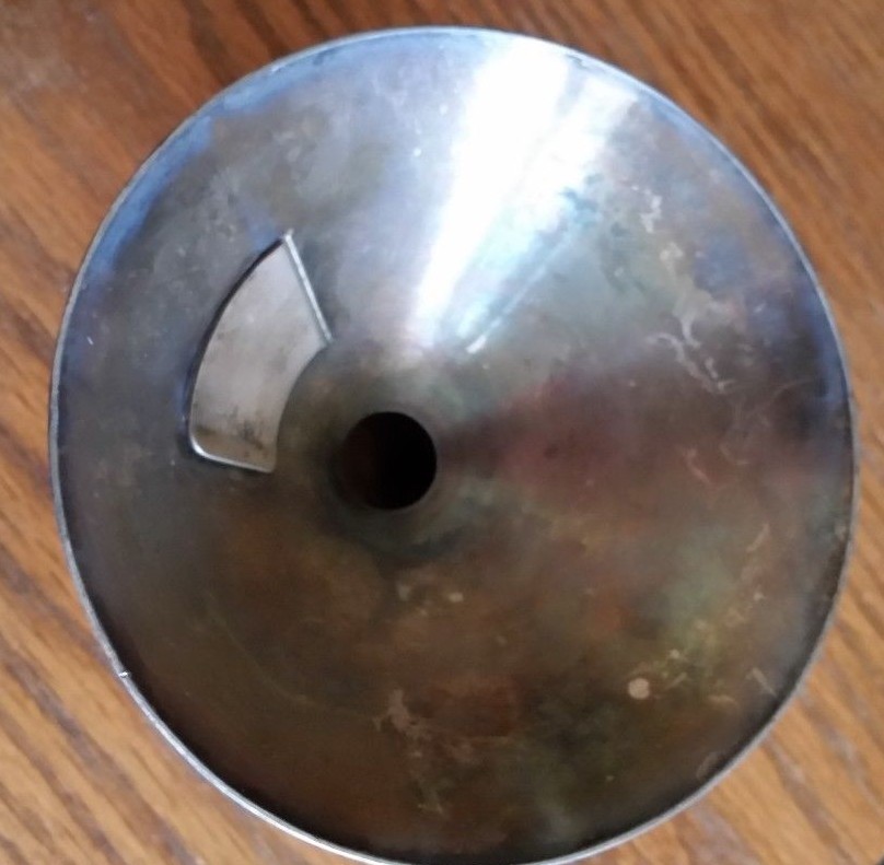 Vintage Vortex Metal Ice Cream Sundae Cup w/Dixie Paper Liner