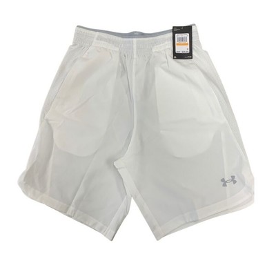 

Мужские тканые тренировочные шорты Under Armour UA 1360714 — белые — новинка, White/mod gray, Woven Training