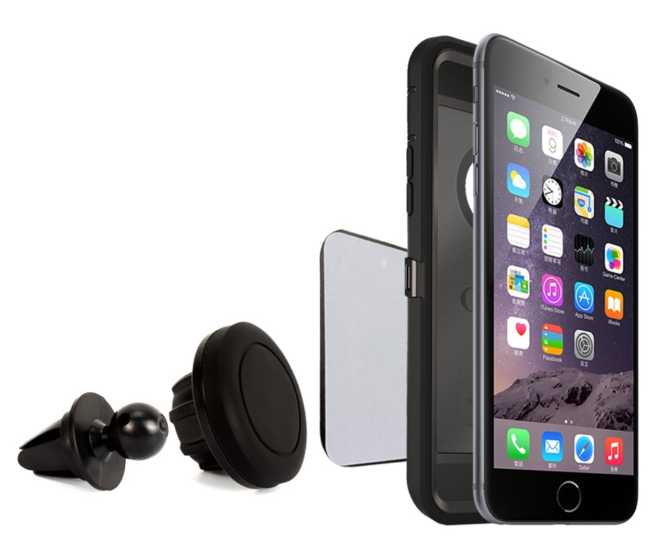 Supporto Magnetico Universale Auto Bocchette Aria Gira 360° per Smartphone hsb