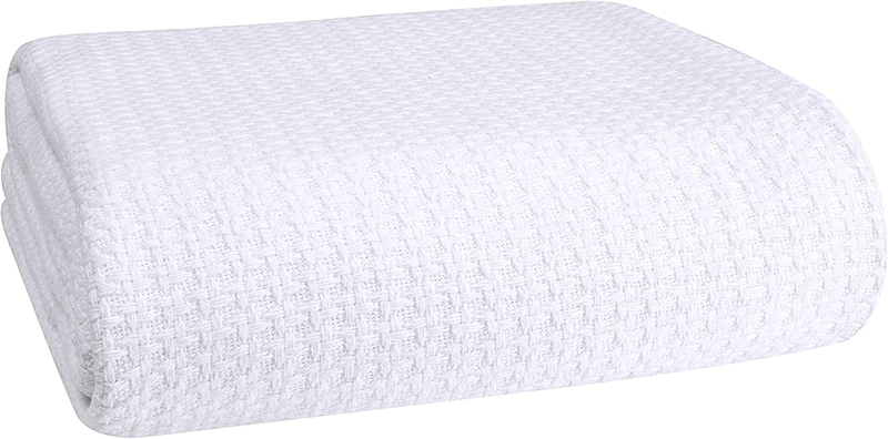 BELIZZI HOME 100% Cotton Bed Blanket, Breathable Bed Blanket