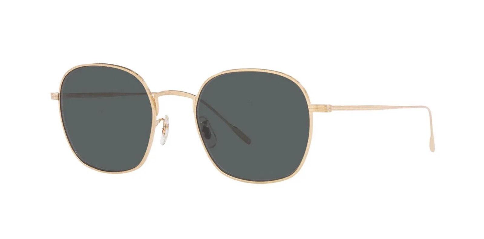 Pre-owned Oliver Peoples Ades Ov 1307st Brushed Gold/midnight Express (5311/p2) Sunglasses