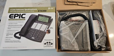 TMC EPIC ET 4300 4-Line Intercom SpeakerPhone /With Caller ID & Jumbo Display