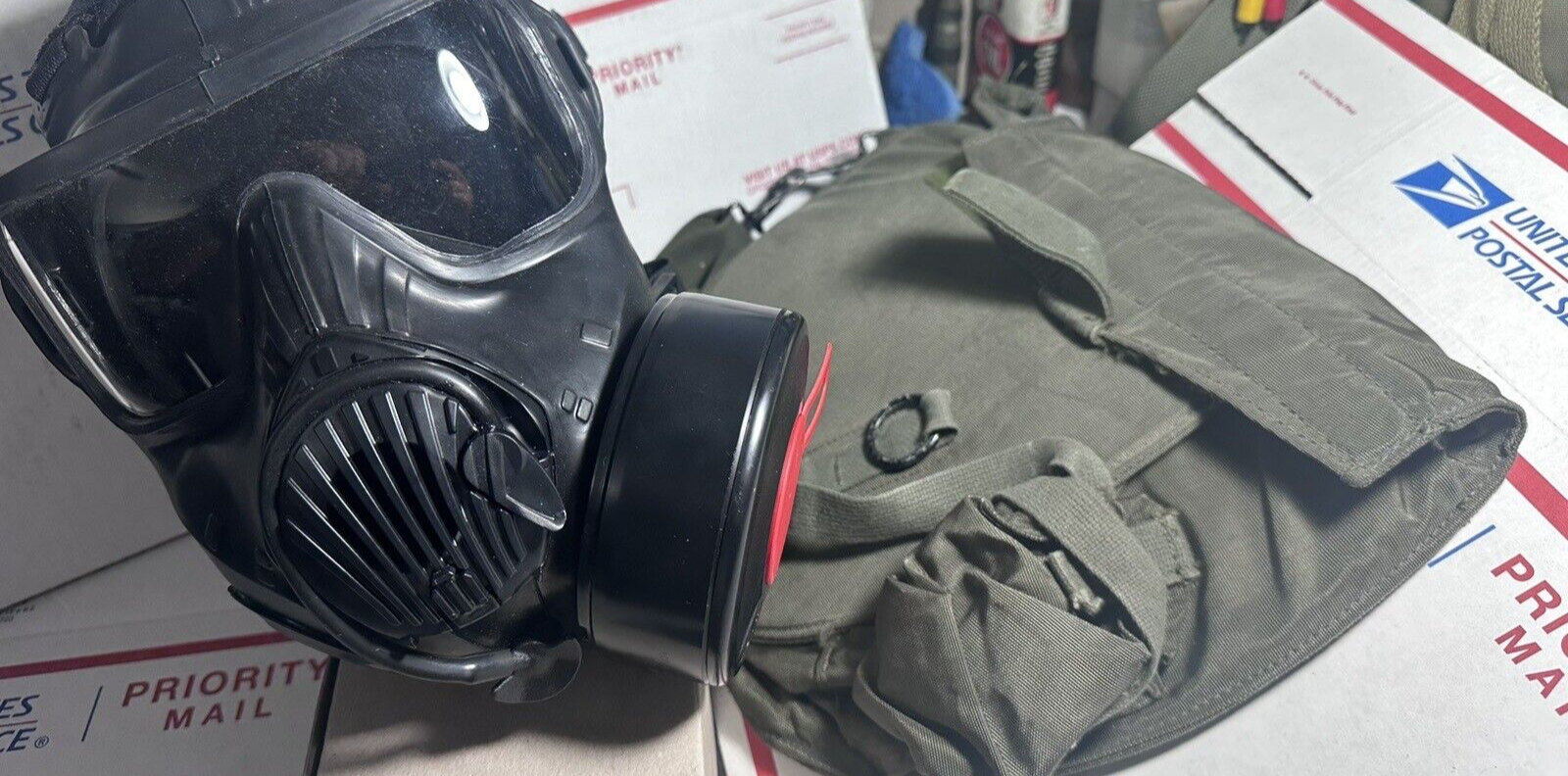 AVON C50 GAS MASK W/ CARRY BAG LIKE M50 SIZE LARGE * | eBay