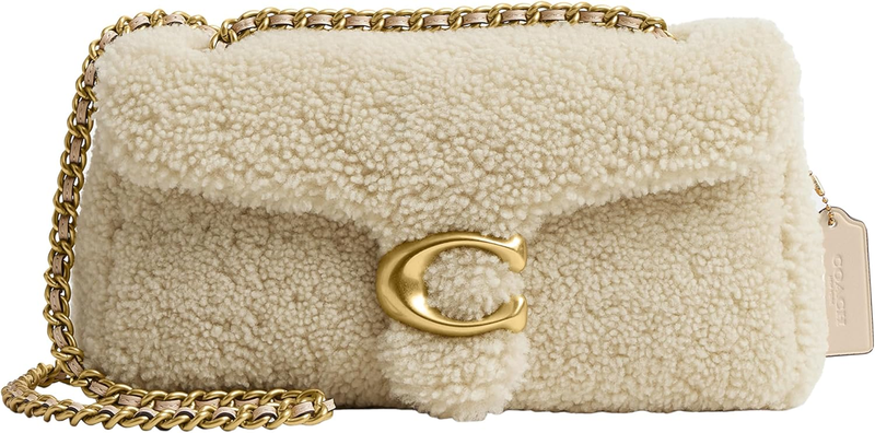 Coach Shearling Tabby Shoulder Bag 26 with Chain