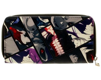 Tokyo Ghoul Zip Around Clutch Wallet Dark Japanese Manga PU Leather