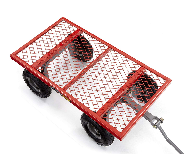 Gorilla Carts GOR800-COM Steel Utility Cart with Removable Sides, 800-lbs. Capac