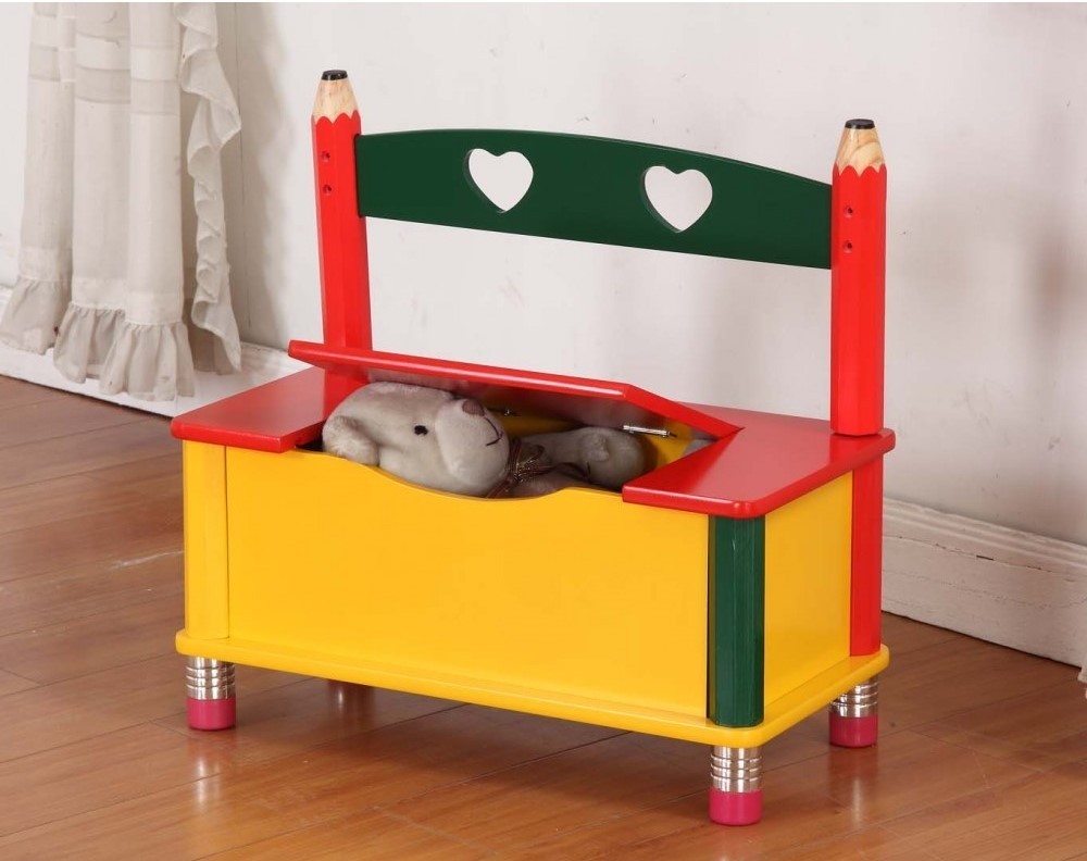 FREE GIFT with NEW REDUCED Wooden Toy Storage Bench seat for Nursery