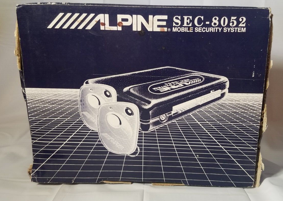 Alpine Sec-8052 Car Alarm BOX And Manual only