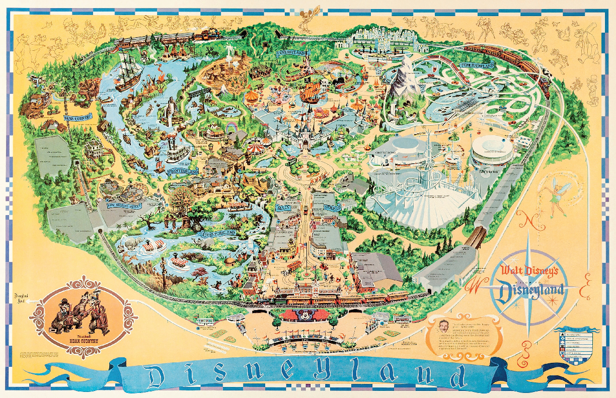 Disney - 70s vintage カリフォルニア ディズニーランド MAP 70S Vintage California Disneyland Map | eBay