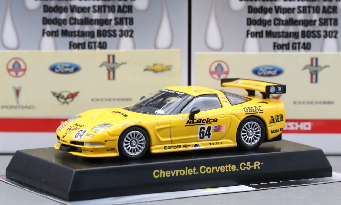 自動車 KYOSHO CHEVROLET CORVETTE C5-R 2000 Kyosho 1/64 USA Sport Car Collection 2 Chevrolet Corvette C5