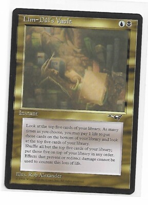 Magic the Gathering ~ MTG ~ 1x Lim-Dul's Vault ~ Alliances ~ M/NM