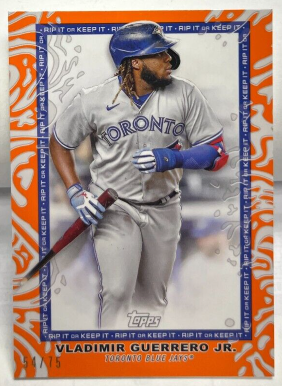 Vladimir Guerrero Jr. 2022 Topps Rip ORANGE Parallel #'d 54