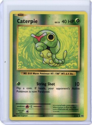Caterpie 3/108 Reverse Holo | 2016 XY Evolution | Pokemon TCG KR1
