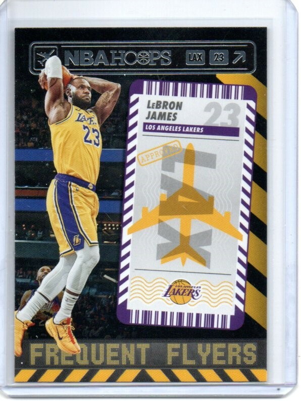2021-22 Panini NBA Hoops Frequent Flyers Lebron James #13