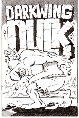 DARKWING DUCK rival LENNY sketch cover art by Gray - Darkwing Duck #1 (2023)