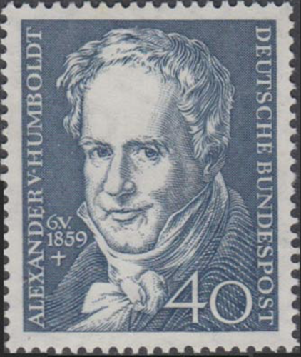 BRD FRG #Mi309 MNH 1959 Centenary Alexander Humboldt [800 YT180