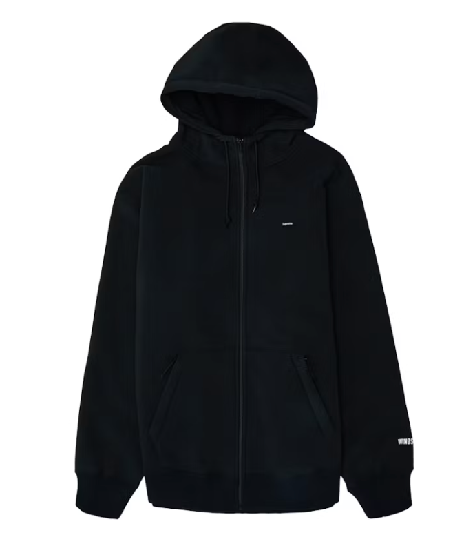 Supreme Windstopper Zip Up Hooded Sweatshirt Black S | eBay