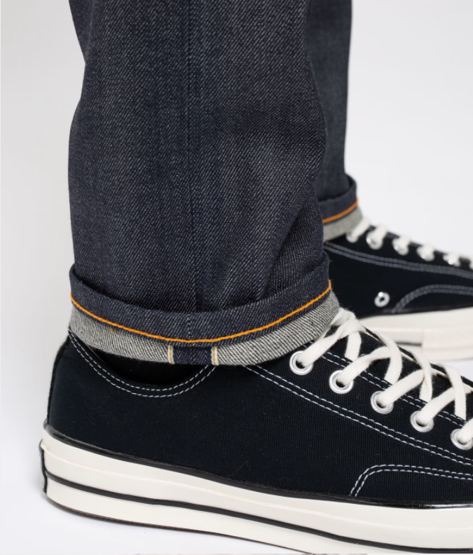 Pre-owned Nudie Jeans Man Thin Finn Dry Selvage Comfort 12.5 oz 111868