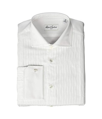 

Мужская классическая рубашка Robert Graham Sir FC Tuxedo с длинными рукавами, белая,  лет, Белый, RGD76IF