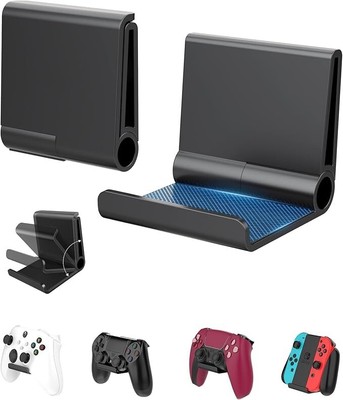 4 Pack Foldable Controller Wall Mount Holder for Xbox PS5 PS4 PS3 Switch Pro ...