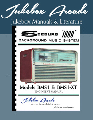  Seeburg 1000 BMS1 & BMS1XT Rare Engineers Manual, Jukebox Arcade Exclusive