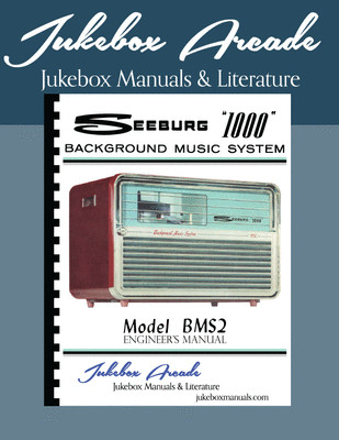 Seeburg 1000 BMS2 Rare Engineers Manual, Jukebox Arcade Exclusive