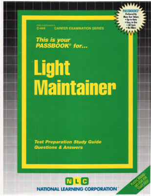 NEW Light Maintainer (Electrician) Test Practice Passbook UpcomingNYCT MTA Exam