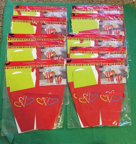 20 Red Heart Gift Boxes, Birthday Favor, Wedding, Candy Buffet, , Valentines Day