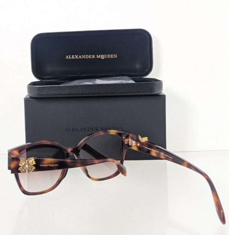 Pre-owned Alexander Mcqueen Brand Authentic  Sunglasses Am 0370 002 56mm Frame In Brown
