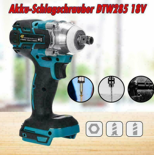 Akku Schlagschrauber Akkuschrauber Bürstenlos für Makita DTW285Z 1/2 