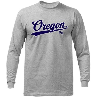 United State Oregon Swoosh OR Graphic Long Sleeve