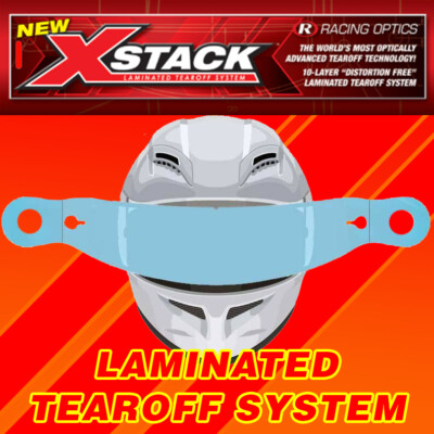 Racing Optics X Stack Tear Offs | Bell 287 Shields | 10208C