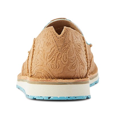 Pre-owned Ariat Womens Cruiser, Tan Suede Emboss/arizona Skies