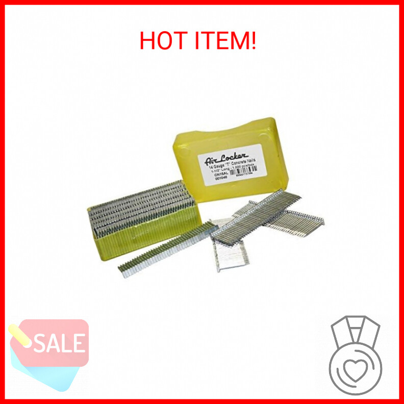 AIR LOCKER CN15AL 14 Gauge Concrete T-Nails for Concrete Nailers 1-1/2
