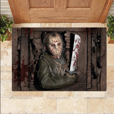 Jason Voorhees DOORMAT RUBBER US Size Gift For Family And Friends Best Price