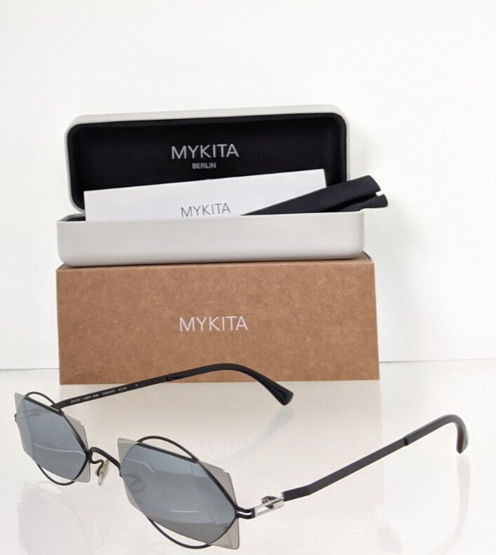 Pre-owned Mykita Brand Authentic  Sunglasses Charlotte Col 484 54mm Frame In Grey & Silver Flash