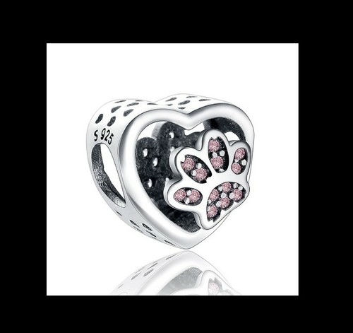 Charms Beads Hund Katze Haustier Anhänger 925 Silber kompatibel mit Pandora