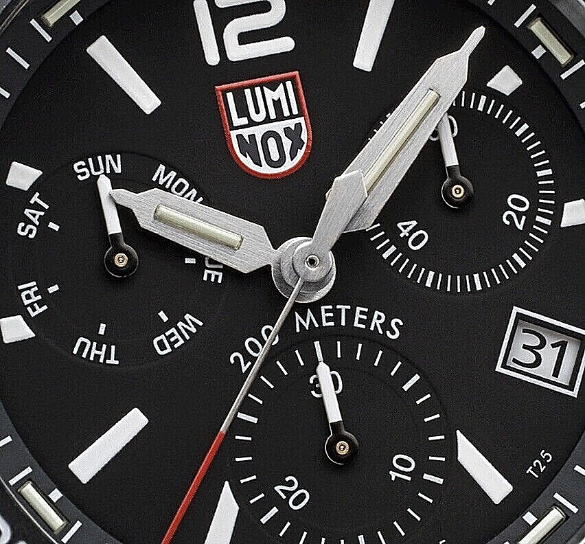Pre-owned Luminox Factory  Pacific Diver Chronograph Stainless Steel Mens Watch Xs.3142
