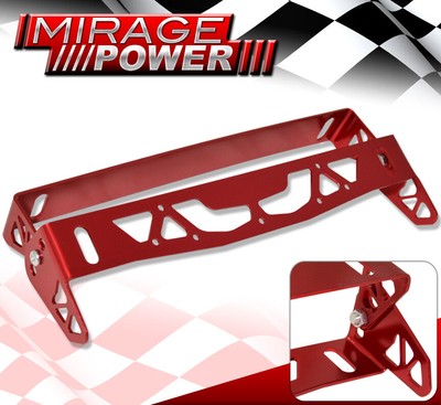 Adjustable License Plate Relocate Mount Kit Red For Subaru Wrx Sti