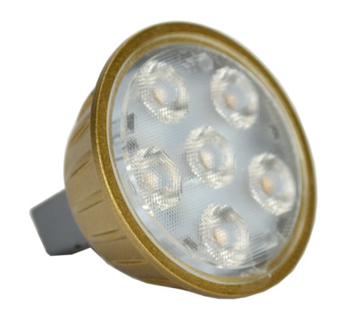 Unique Lighting Flex Gold MR16 4W 60 Degree 3000K 280 Lumen White LED Bulb