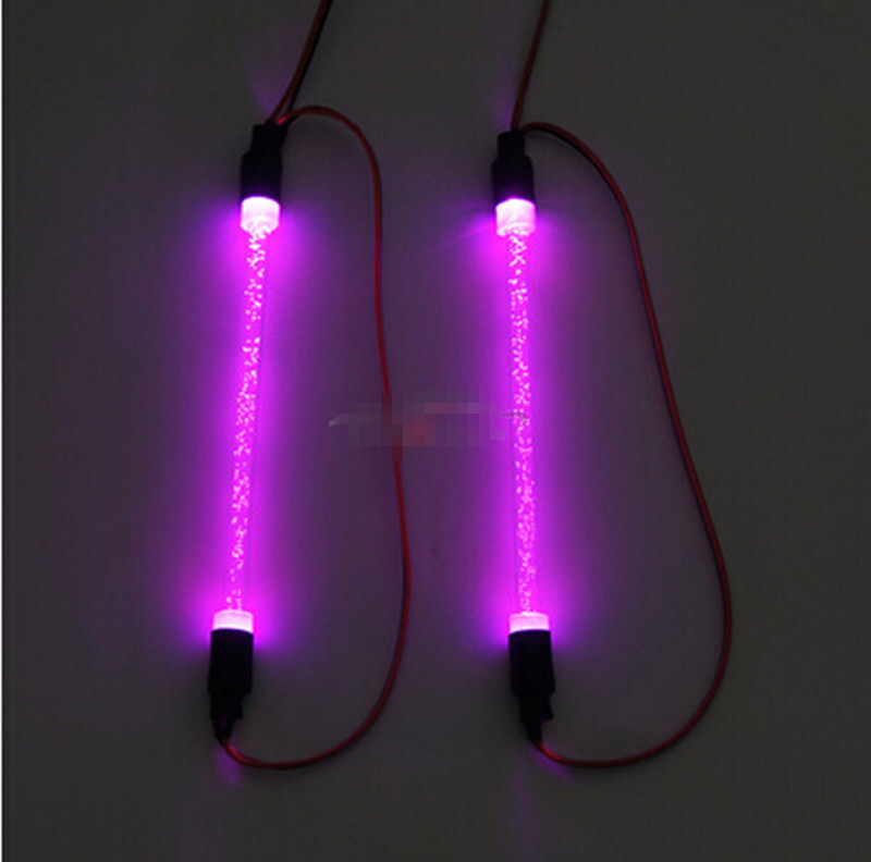 2PCS RC Chassis DIY LED Light Bar Lamp Decoration for 1/10 RC Crawler Truck Car