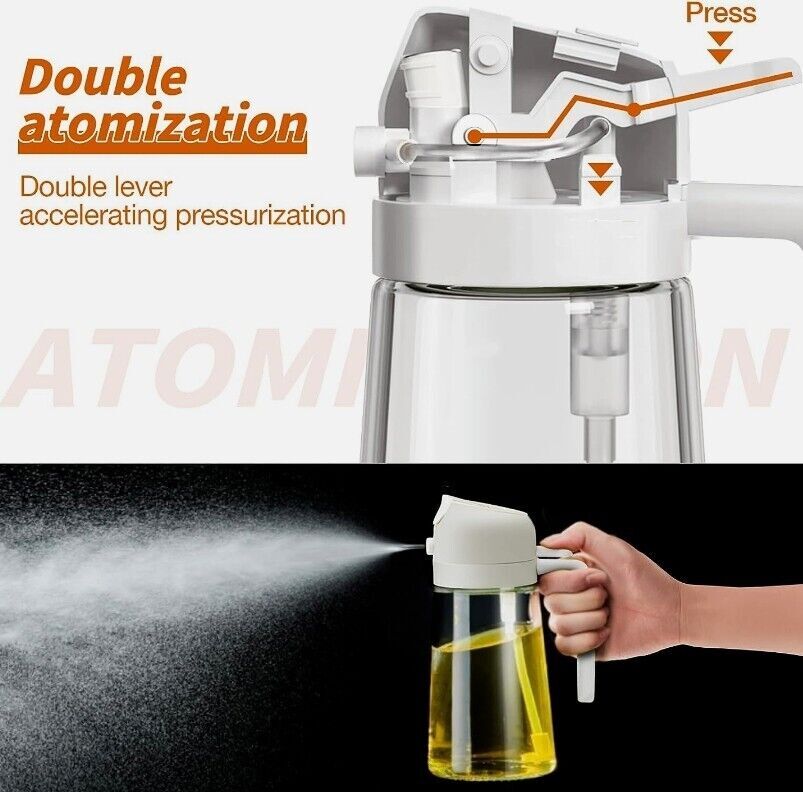 Oil Sprayer for Cooking 2 in 1 Olive Oil Dispenser Bottle for Kitchen Dispenser