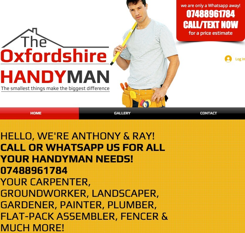 The Oxfordshire Handyman Carpenter Painter Gardener Tiler
