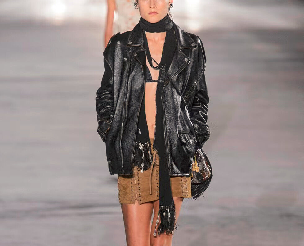 Saint Laurent 18ss レザージャケット A2 46 ミリタリー Saint Laurent 18ss レザージャケット A2 46 ミリタリー