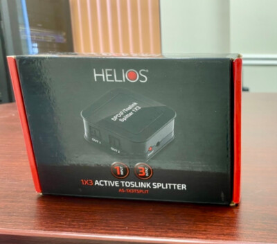 MatraAV Home Theater Helios Digital Optical Audio Splitter Black AS-1X3TSPLIT