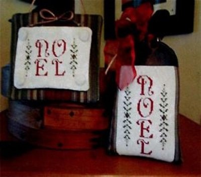 NOEL-TWO VERSIONS CROSS STITCH SAMPER-WIDGETS & WOOL PRIMITIVES