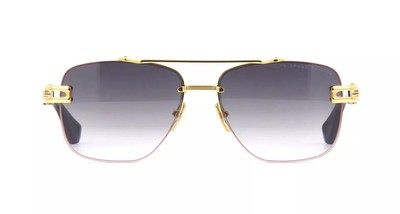 Pre-owned Dita Dts138-a-01-z Grand-evo One Yellow Gold - Black W Sunglasses In Gray