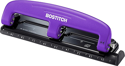 Bostitch Office EZ Squeeze Reduced Effort 3-Hole Punch, 12 